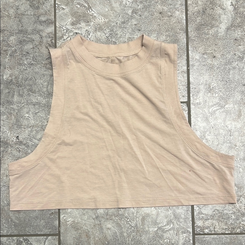 lululemon athletica Beige Muscle Tee